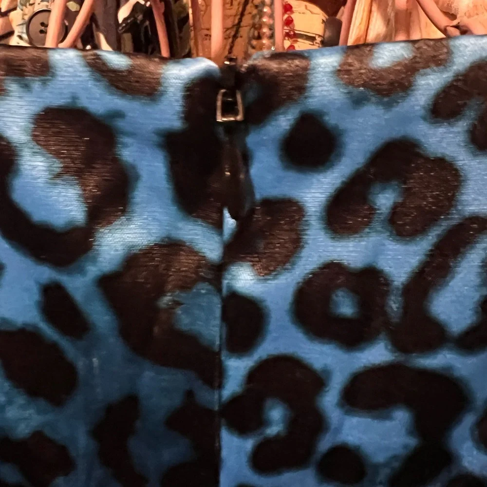 Voodoo Vixen Turquoise Leopard Print Dress - Picture 5 of 6